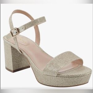 Bandolino Gold Platform Sandals